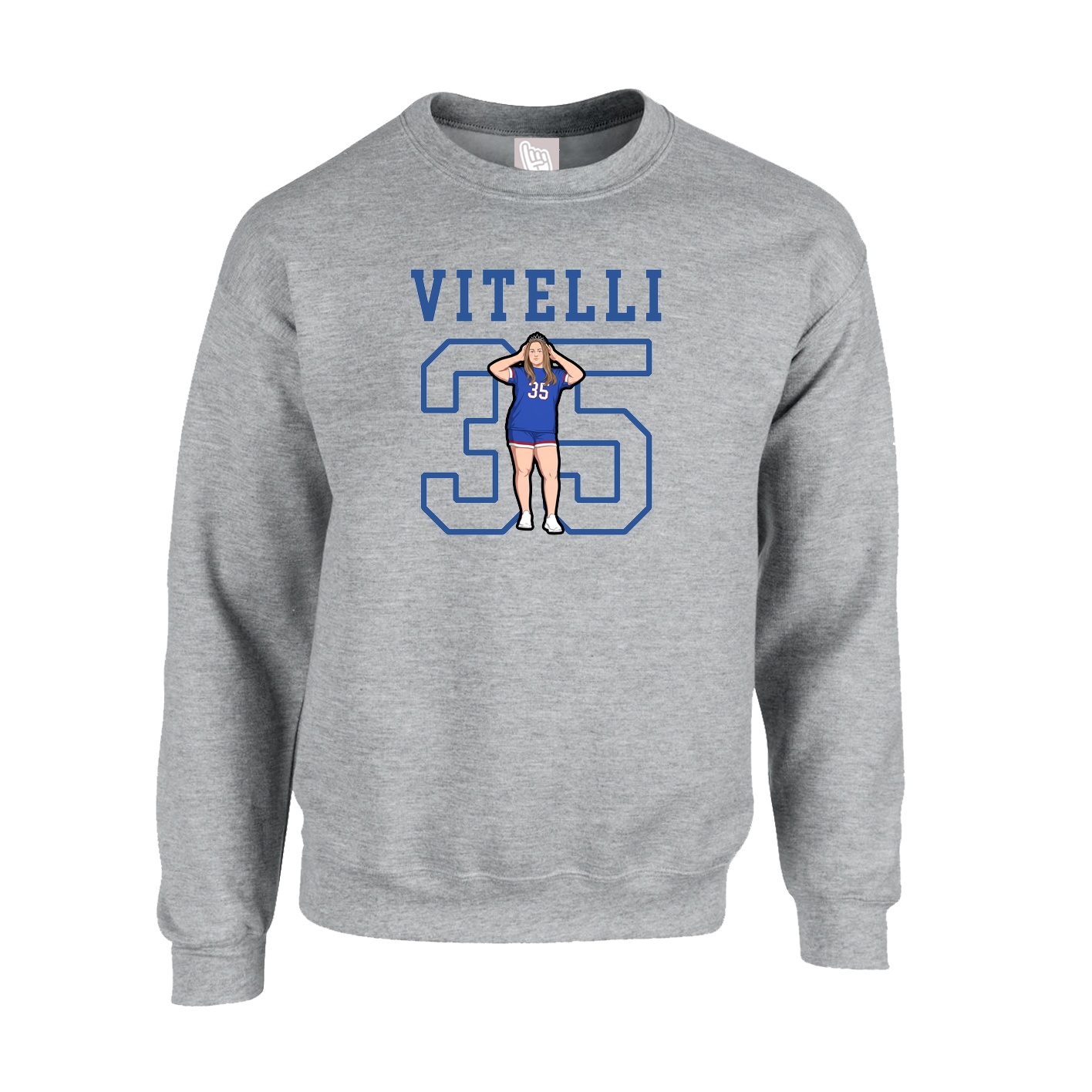 Fleece Crew — Shirsey in Grey