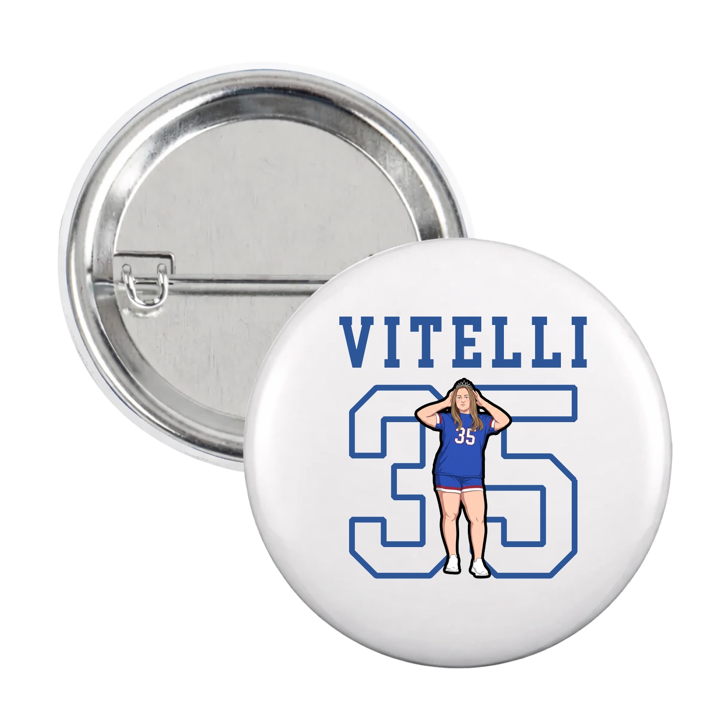 Game Day Button — Shirsey in White