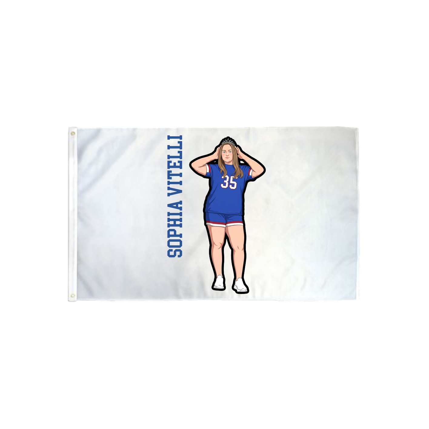 3x5 Flag — Name Vertical in Classic