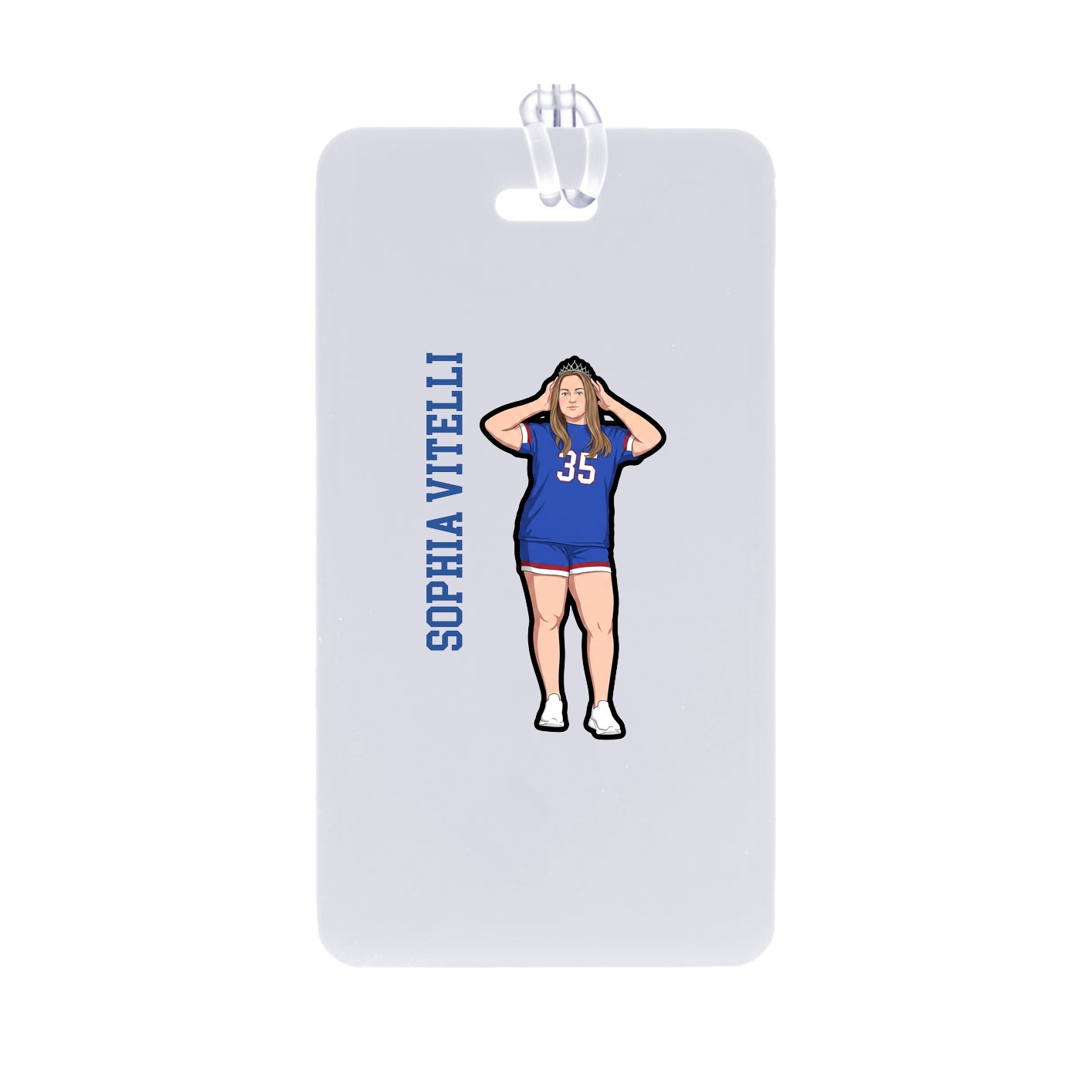 Bag Tag — Name Vertical in Classic