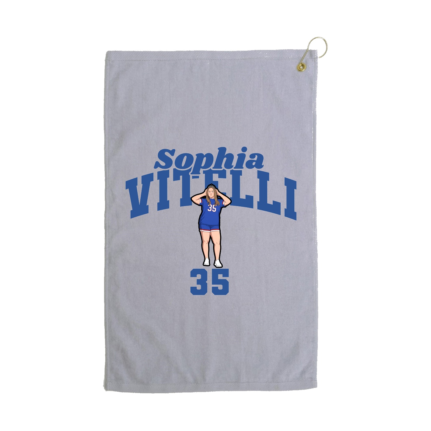 Golf Towel — Signature Arch in Grey