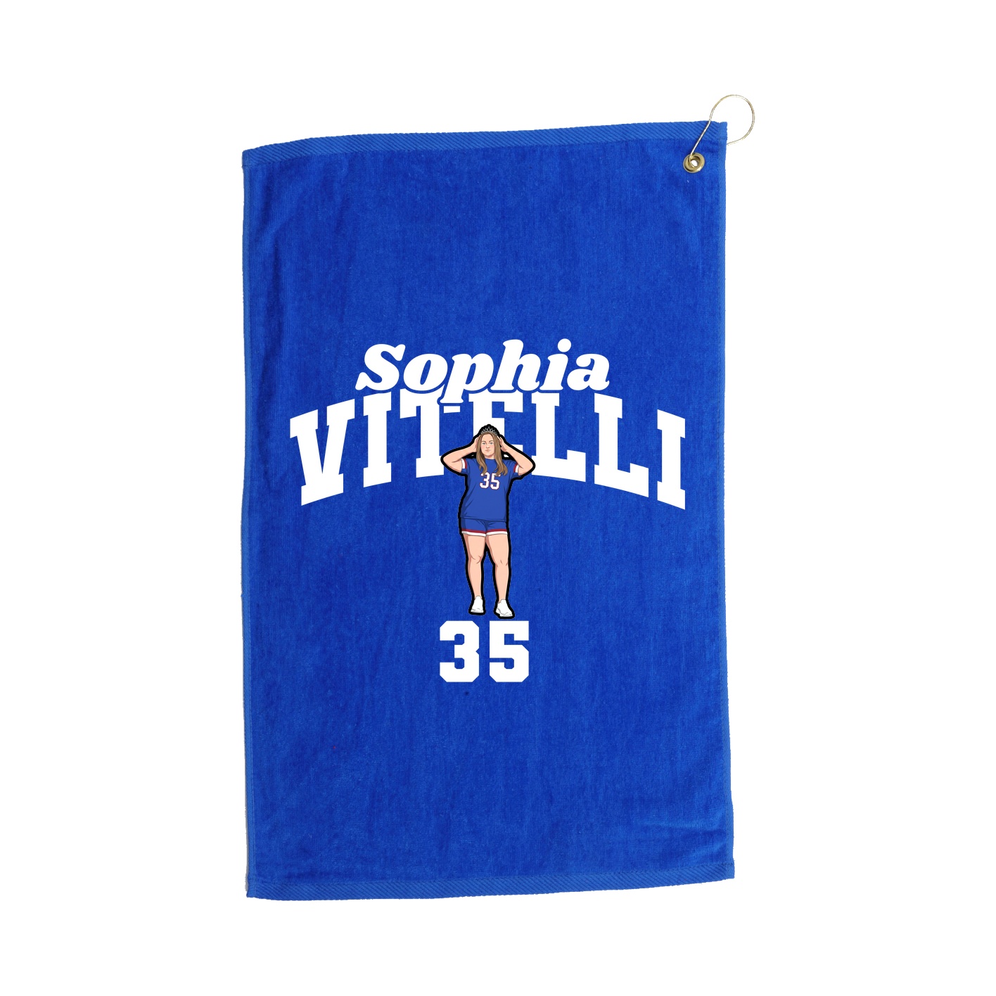 Golf Towel — Signature Arch in Royal