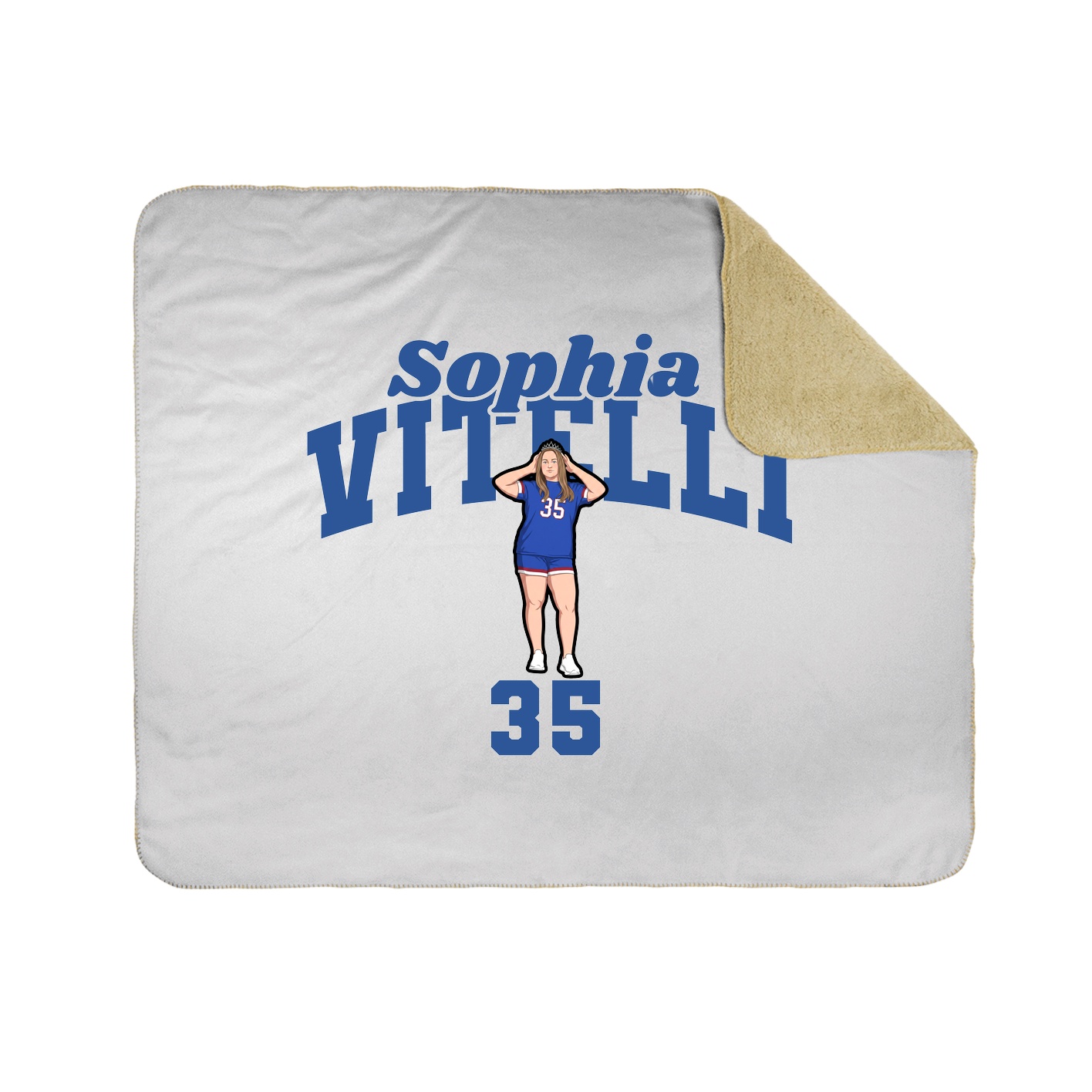 Throw Blanket — Signature Arch in White