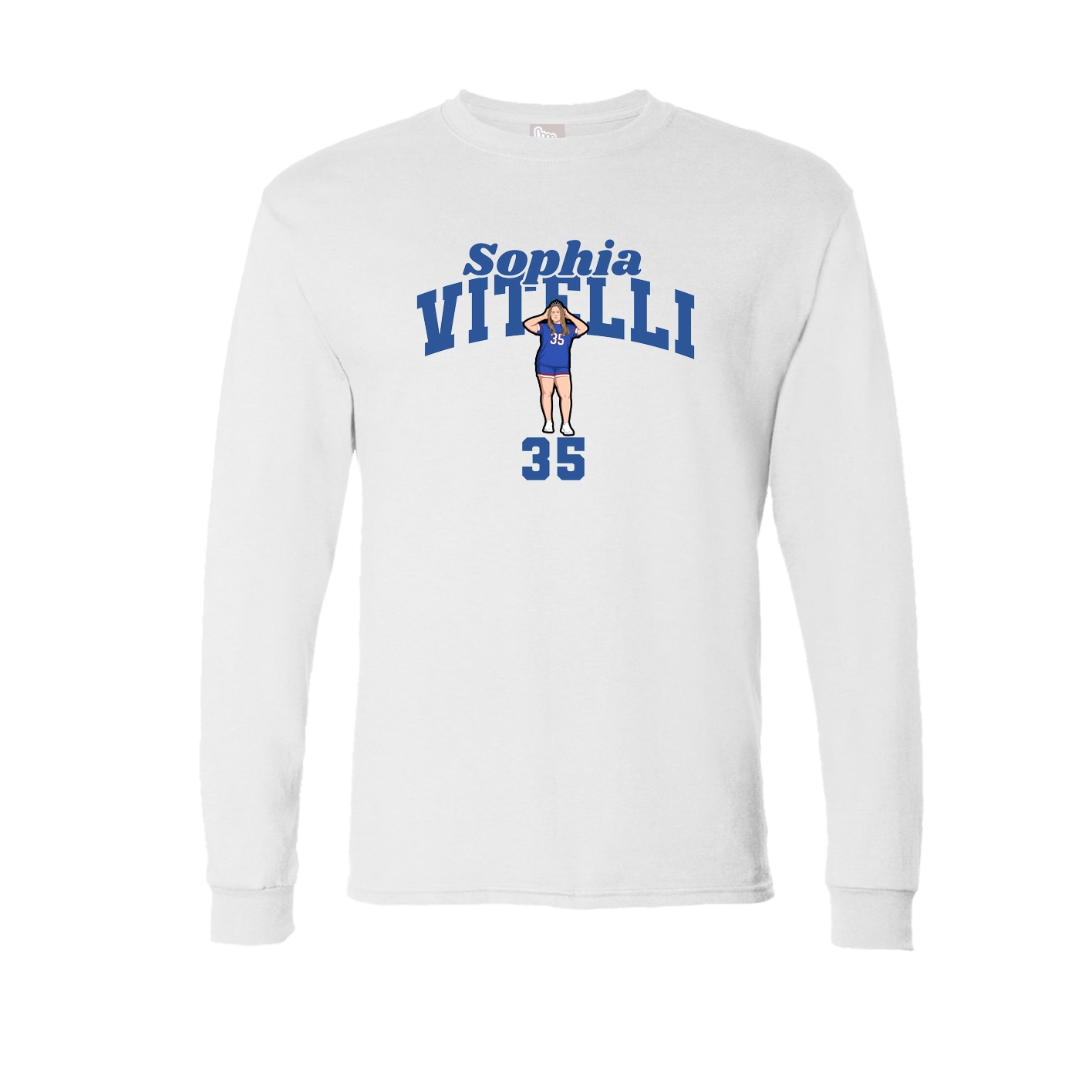 Long Sleeve Tee — Signature Arch in White