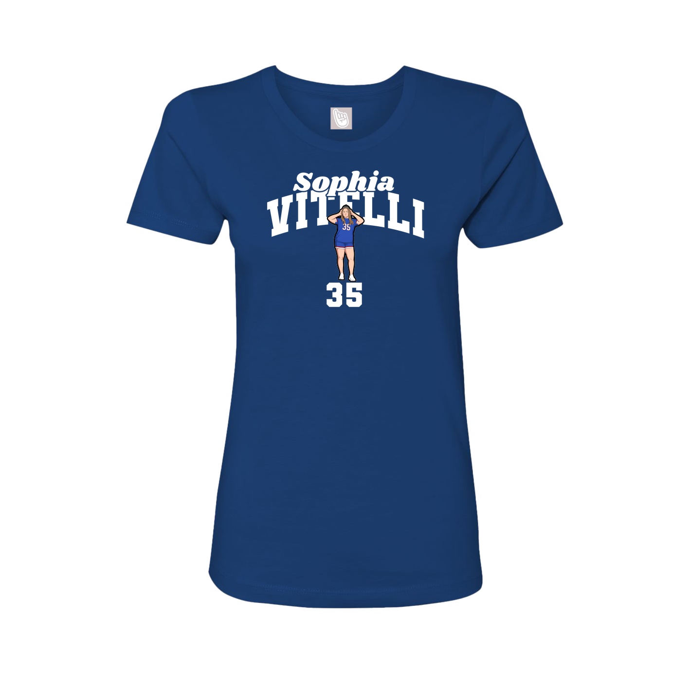 Womens Tee — Signature Arch in Royal