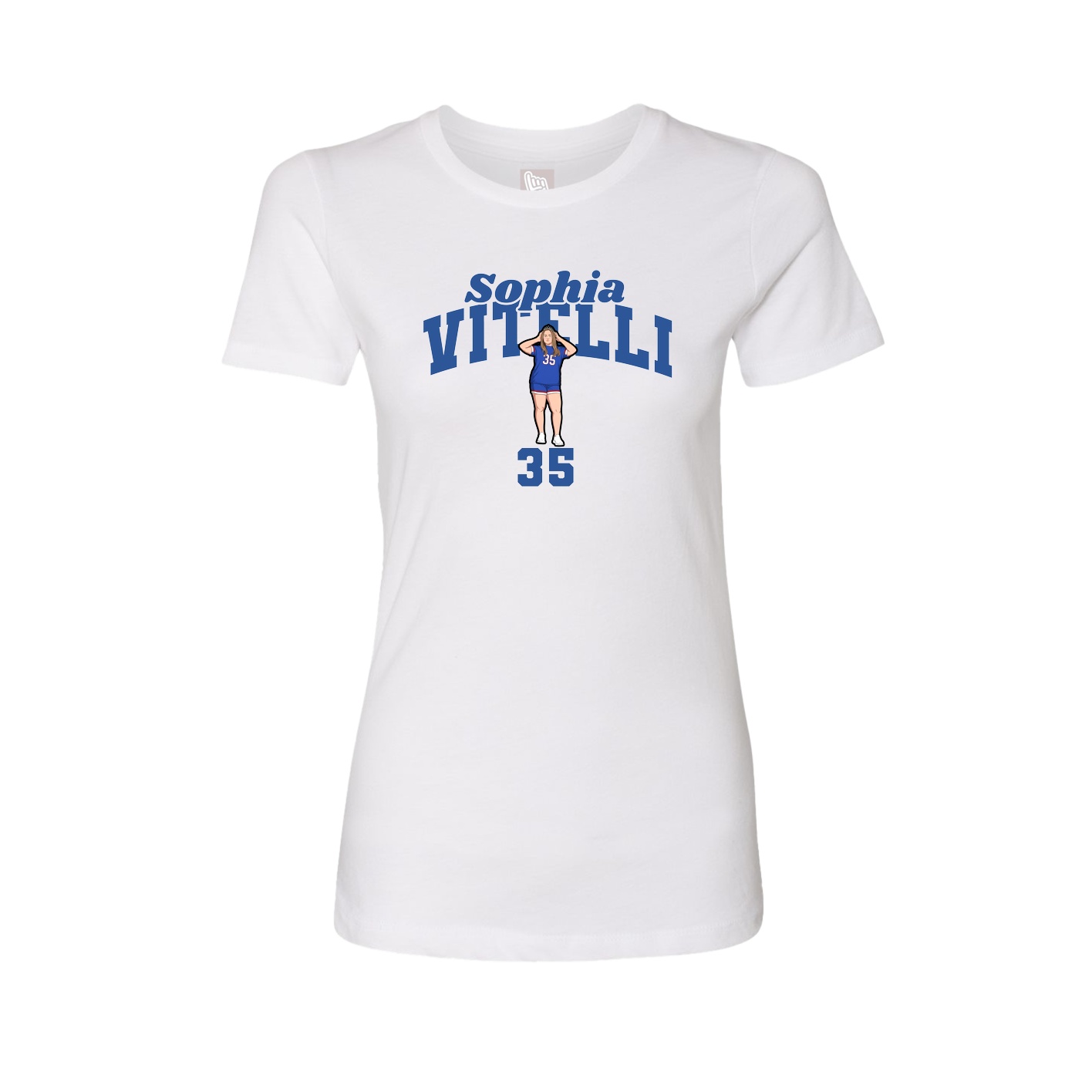 Womens Tee — Signature Arch in White