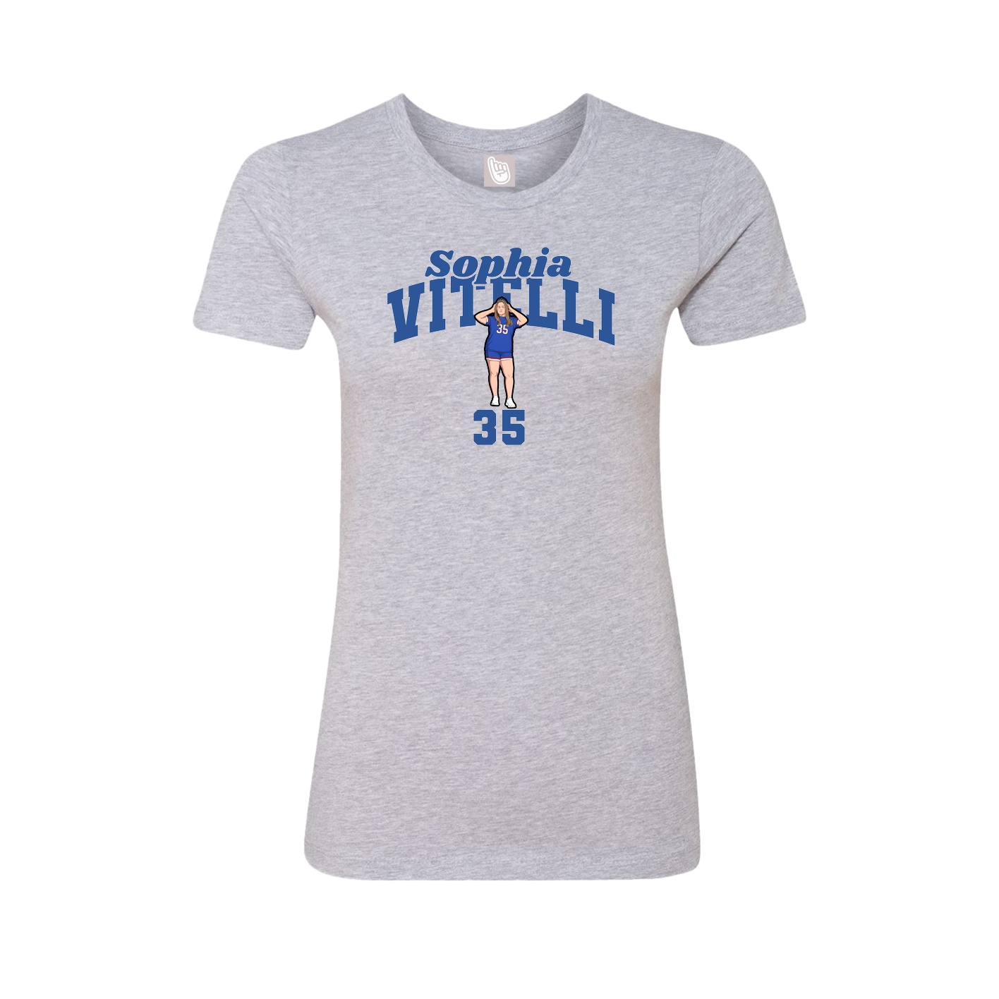 Womens Tee — Signature Arch in Grey