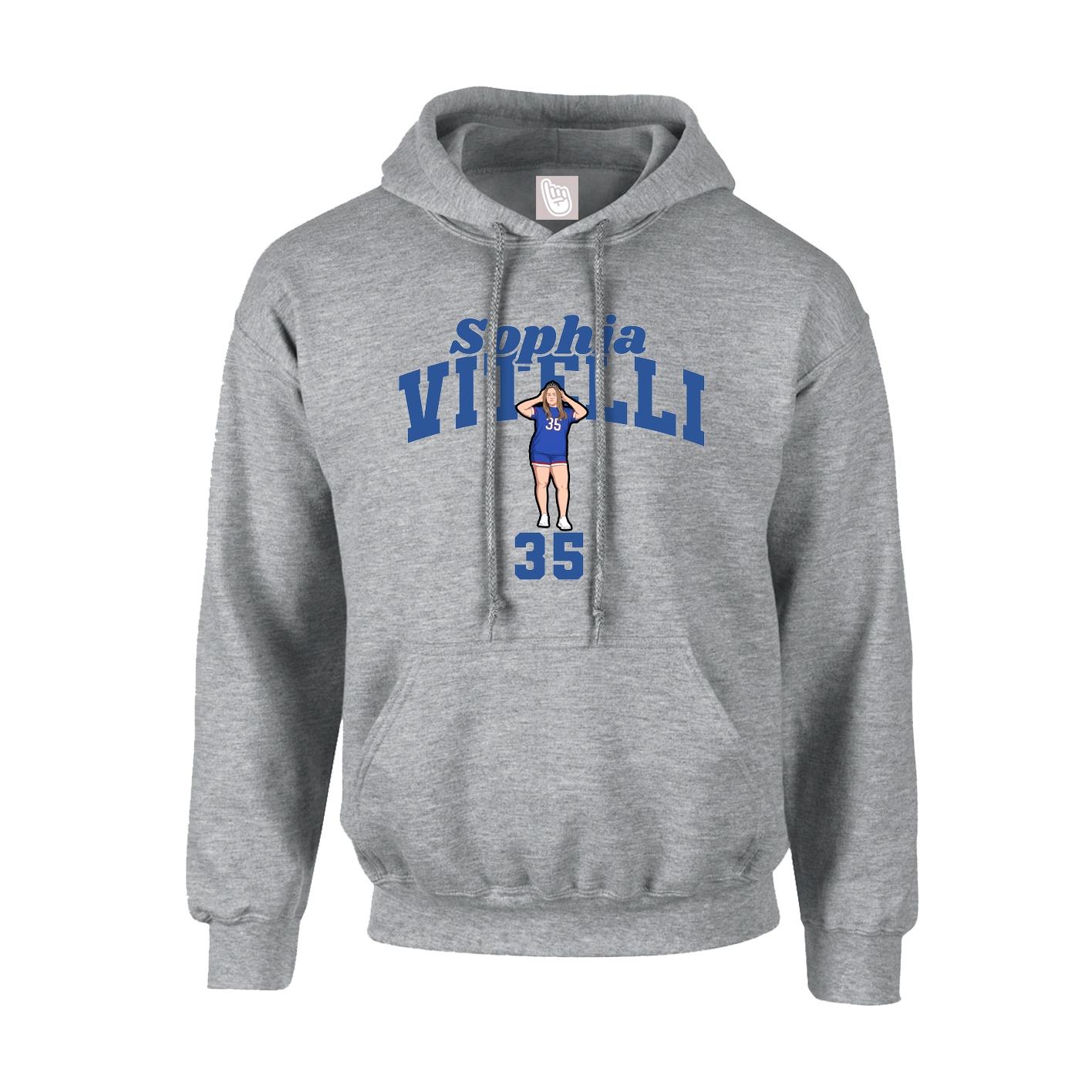 Hoodie — Signature Arch in Grey