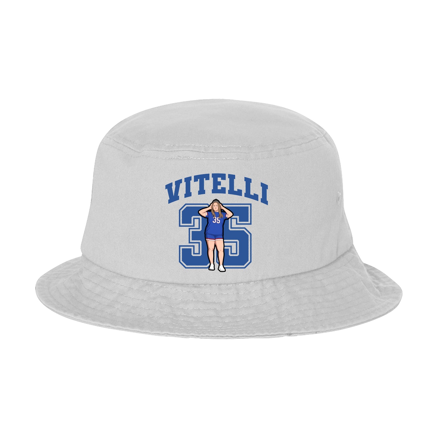 Bucket Cap — Number in White