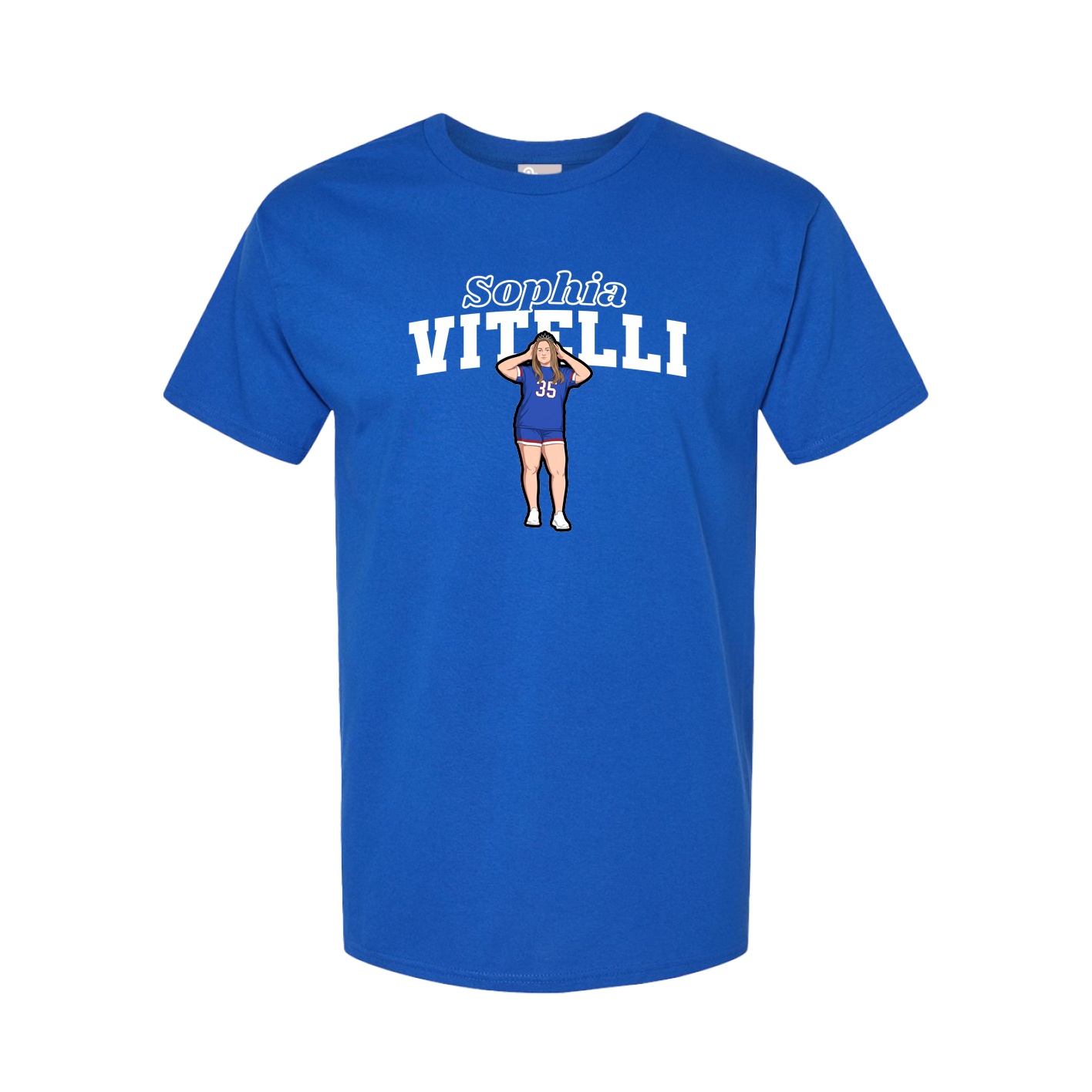Tee — Name Arch in Royal