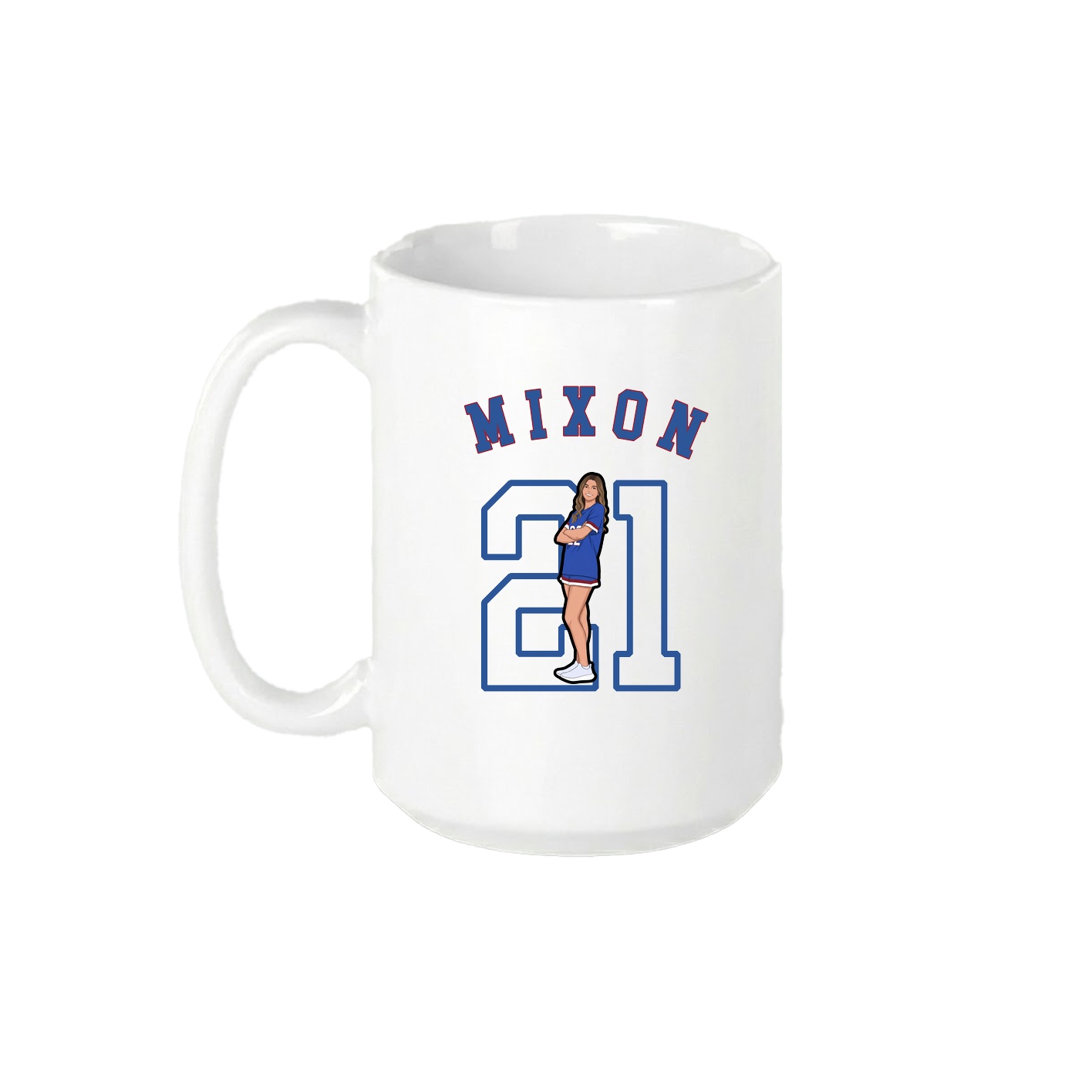 15oz Coffee Mug — Shirsey Arch in White