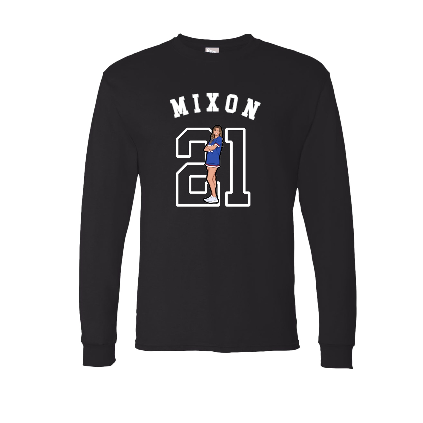 Long Sleeve Tee — Shirsey Arch in Black