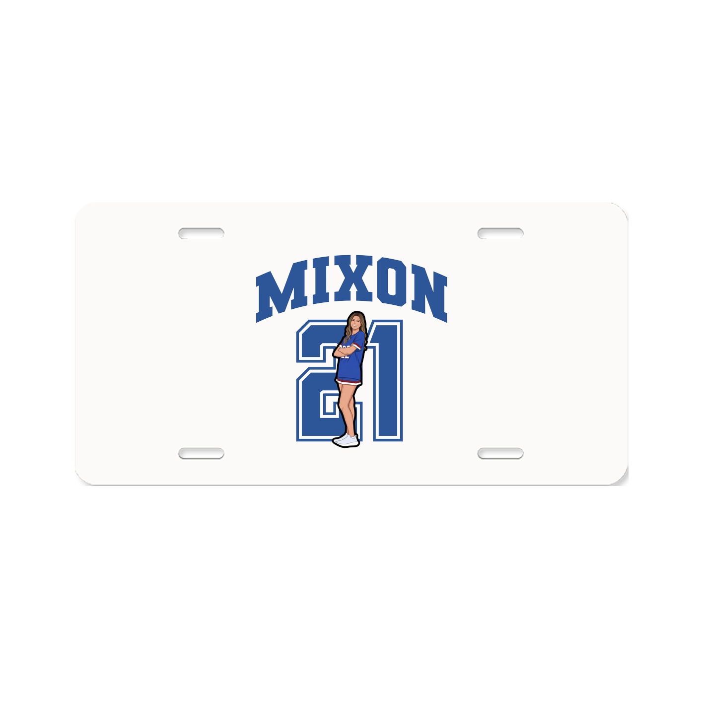 License Plate — Number in Classic