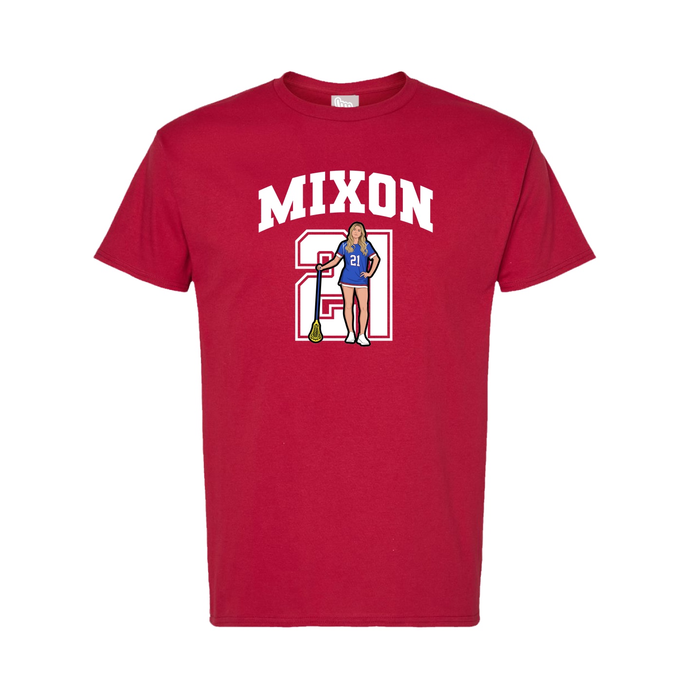 Tee — Number in Crimson