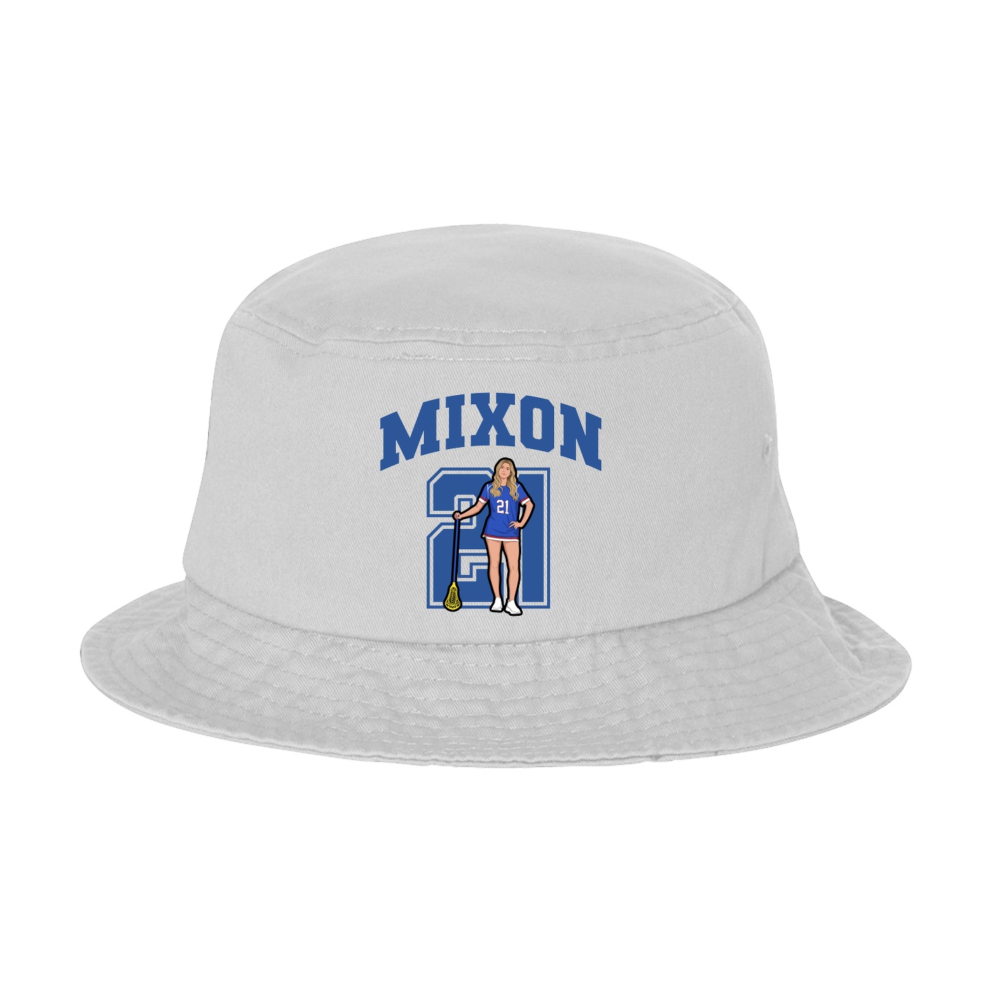 Bucket Cap — Number in White