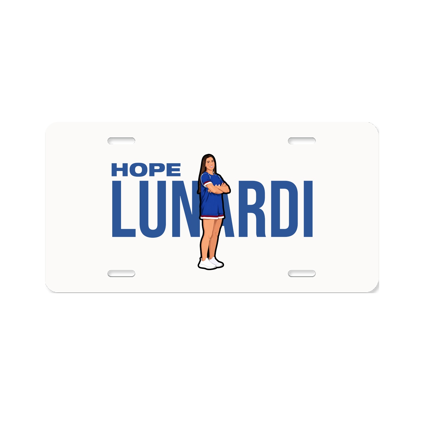 License Plate — Player Name in Classic