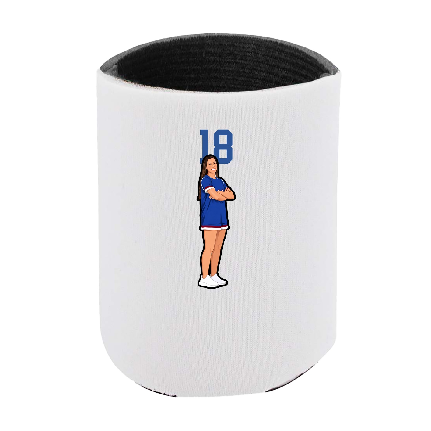 Can Holder — Number Top in White
