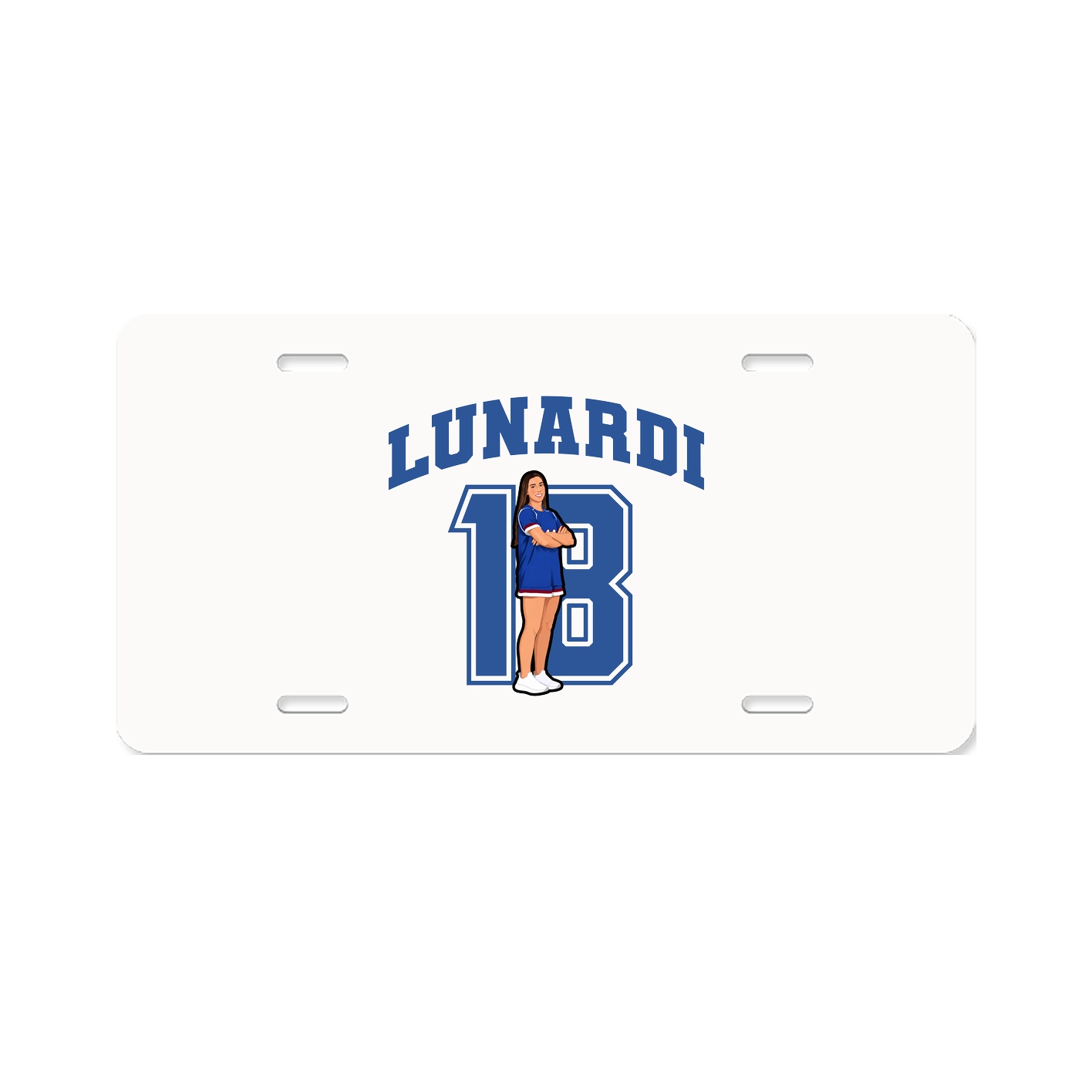 License Plate — Number in Classic