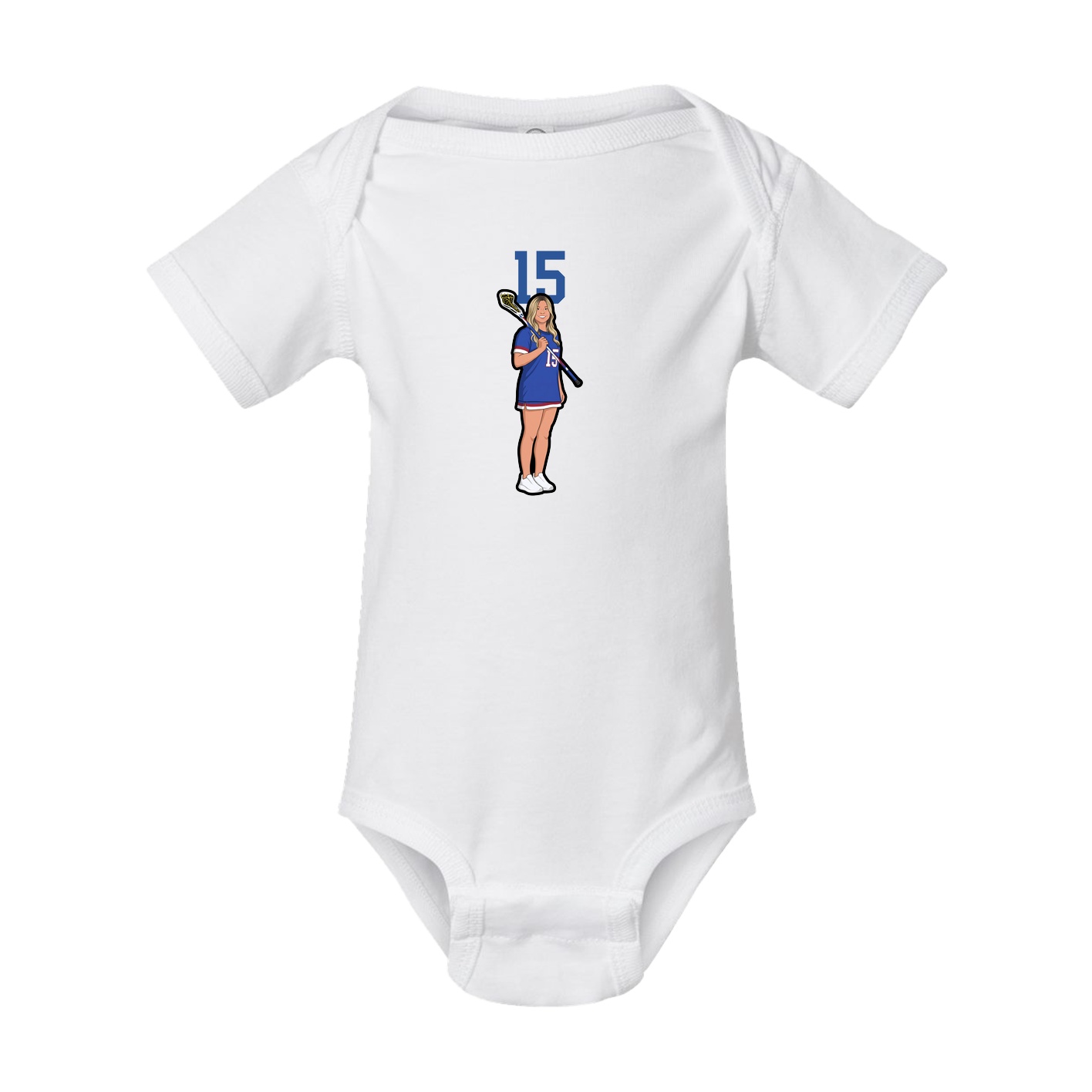 Baby Onesie — Number Top in White