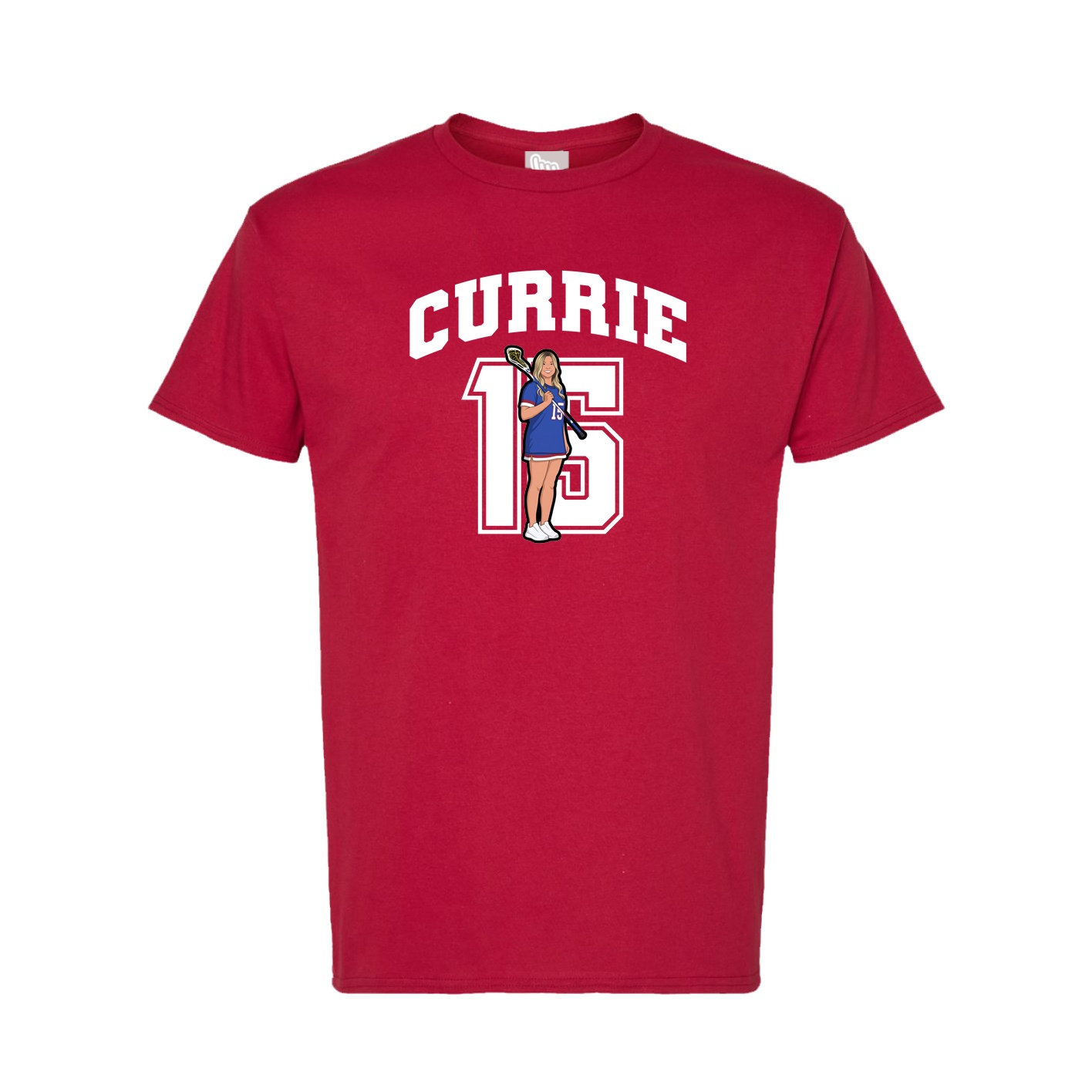 Tee — Number in Crimson