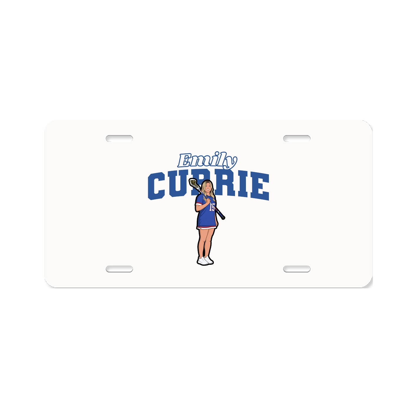License Plate — Name Arch in Classic