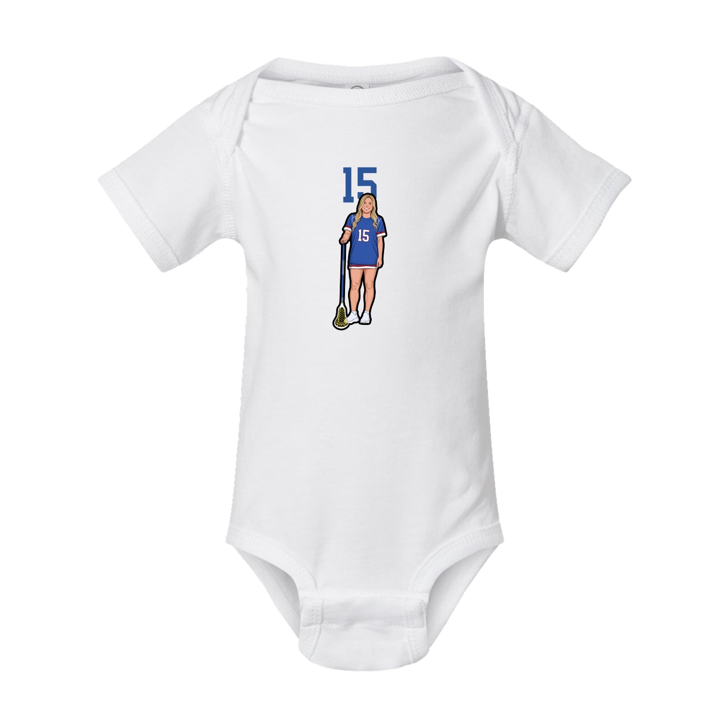 Baby Onesie — Number Top in White