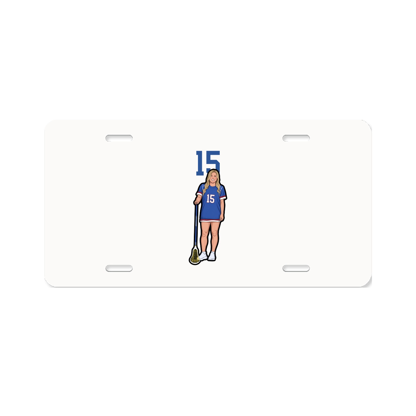 License Plate — Number Top in Classic