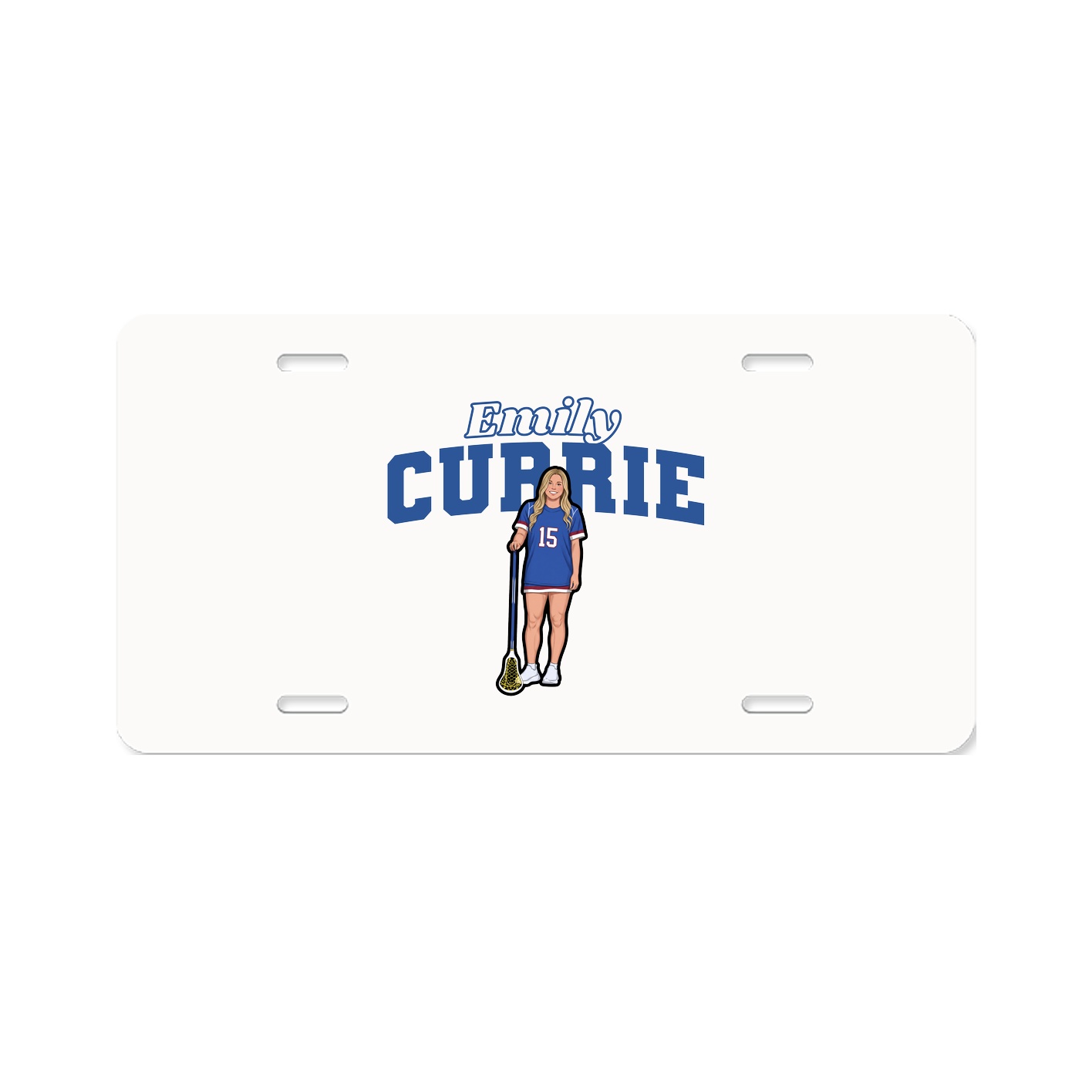 License Plate — Name Arch in Classic
