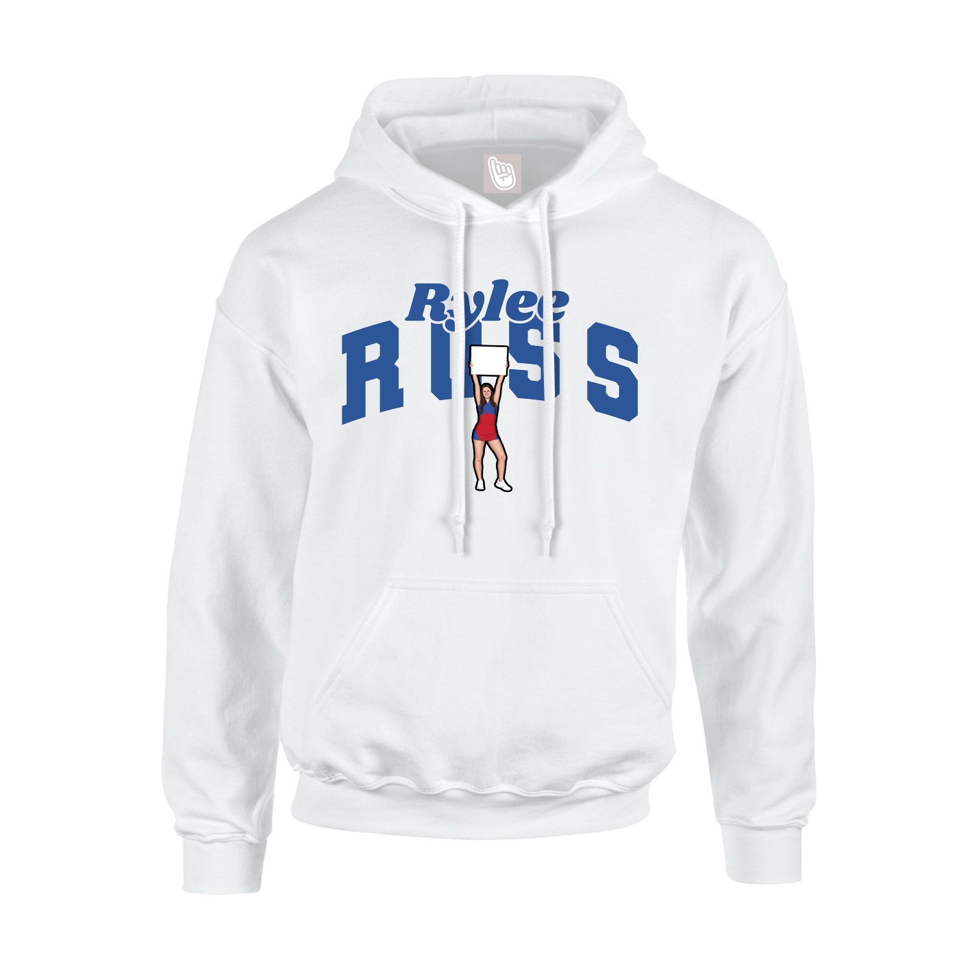 Hoodie — Signature Arch in White