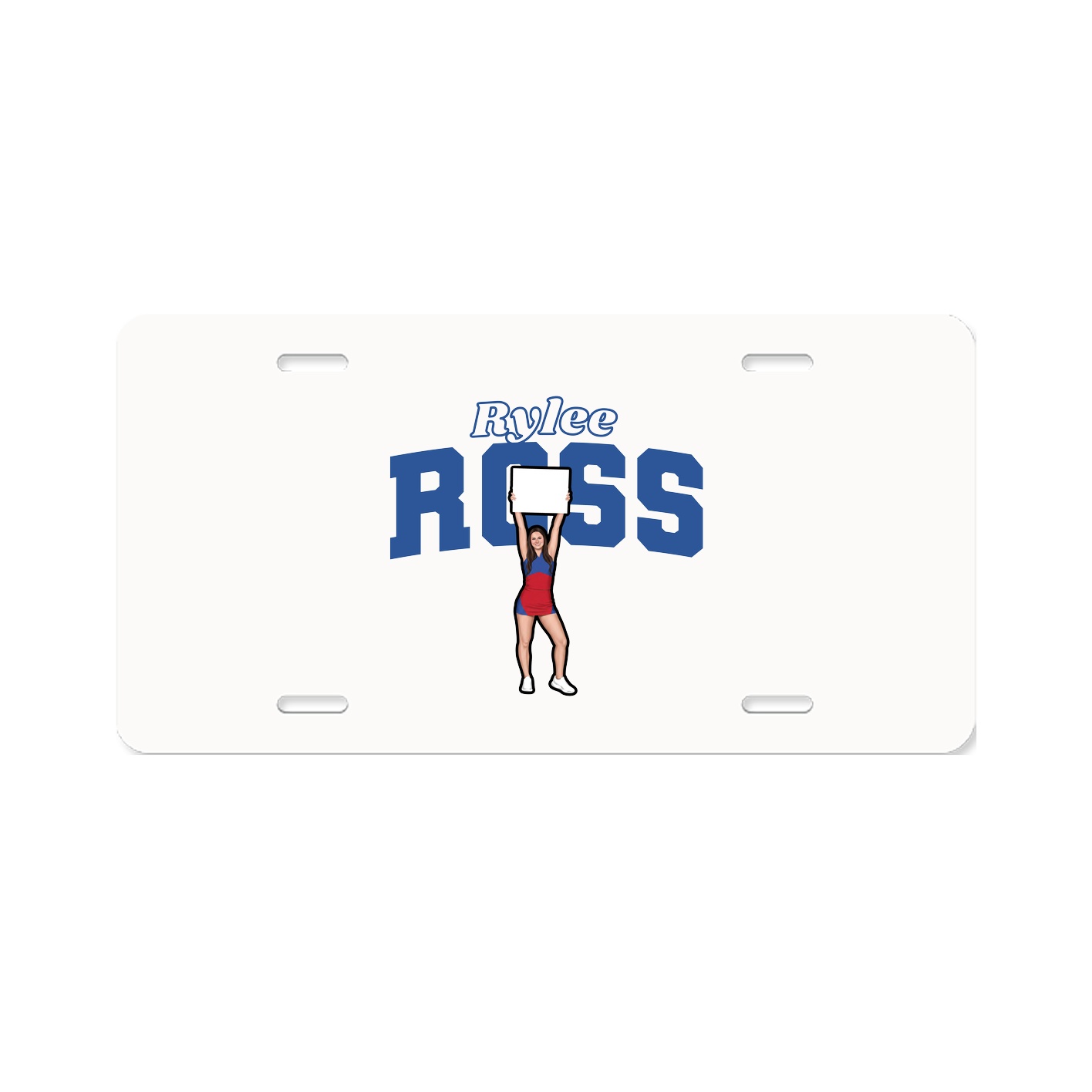 License Plate — Name Arch in Classic
