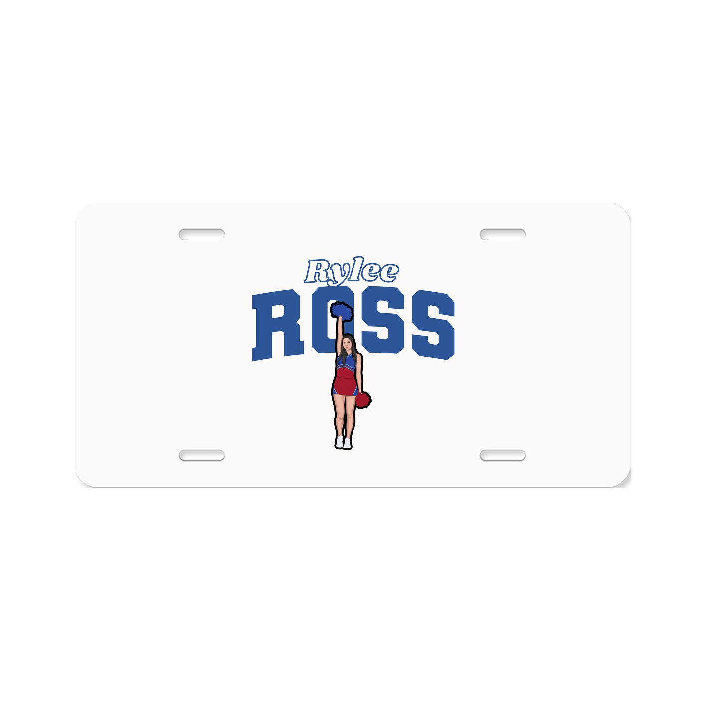 License Plate — Name Arch in Classic