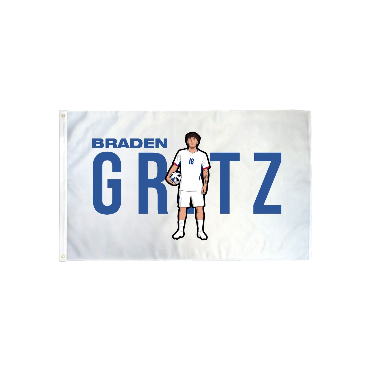 3x5 Flag — Player Name in Classic