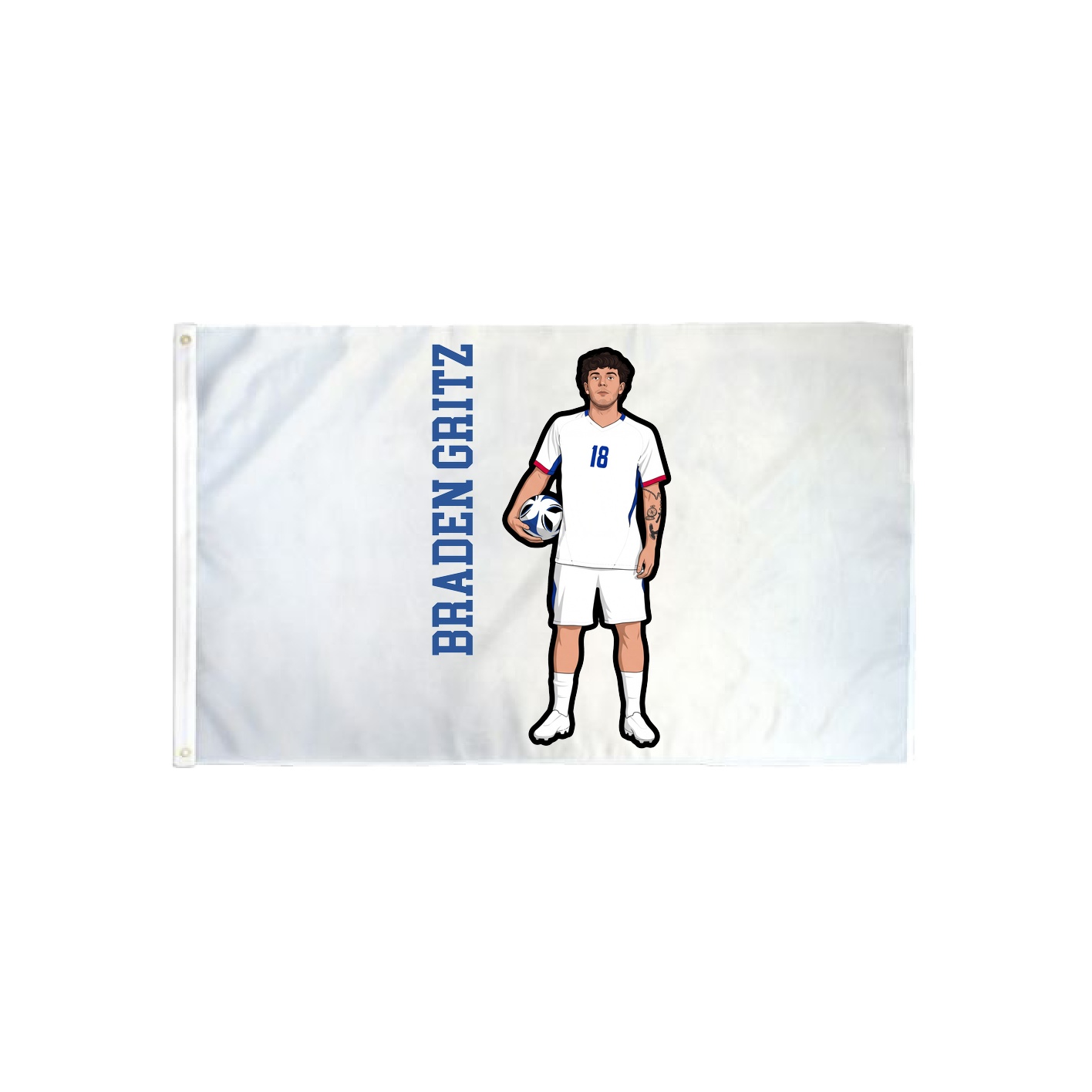 3x5 Flag — Name Vertical in Classic