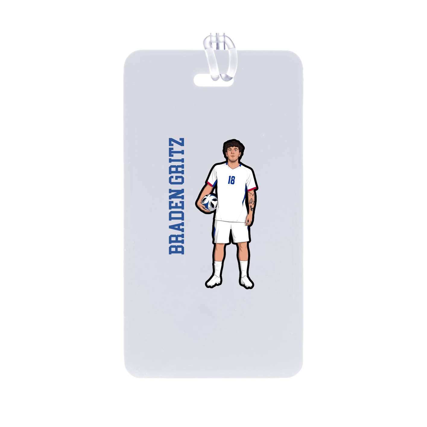 Bag Tag — Name Vertical in Classic