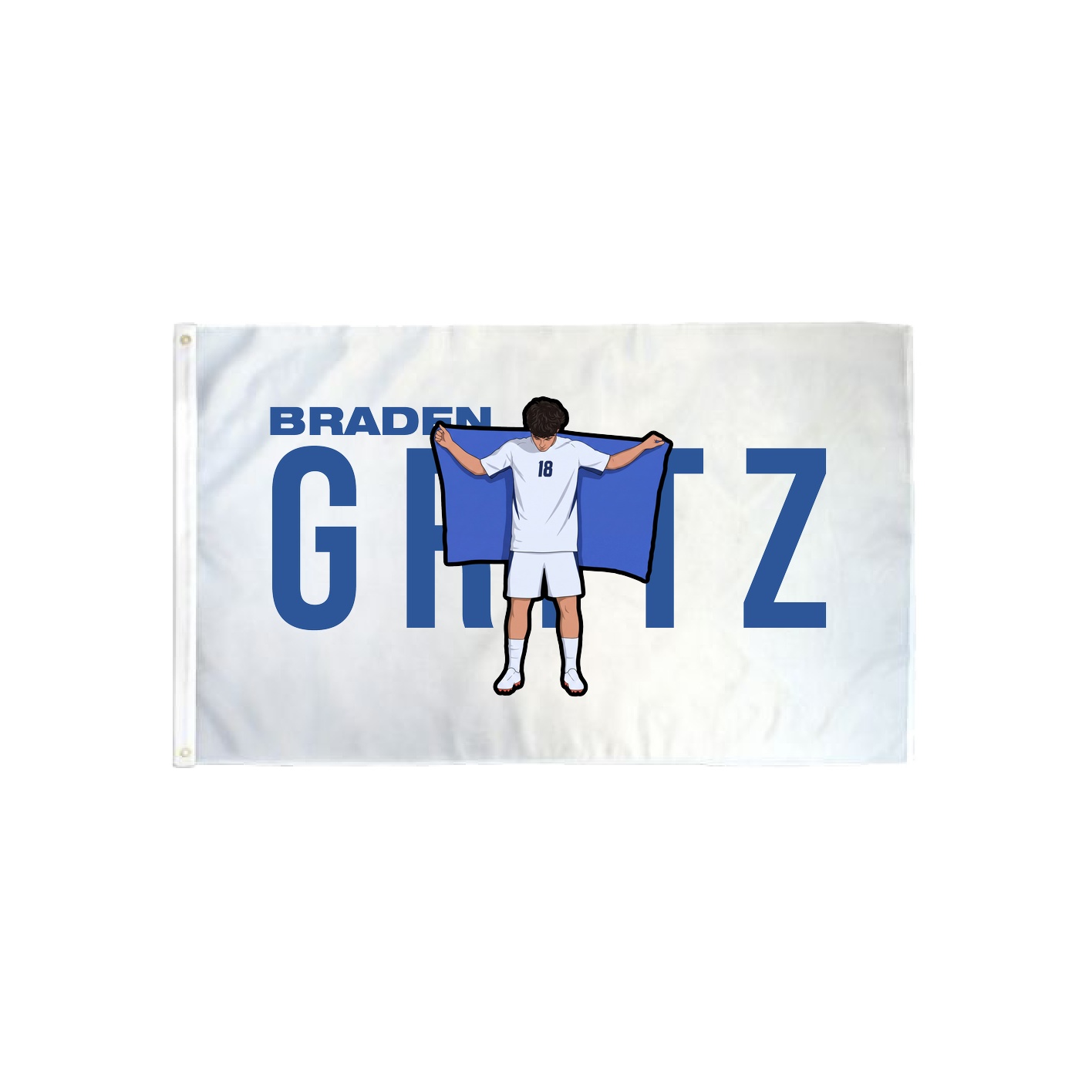 3x5 Flag — Player Name in Classic