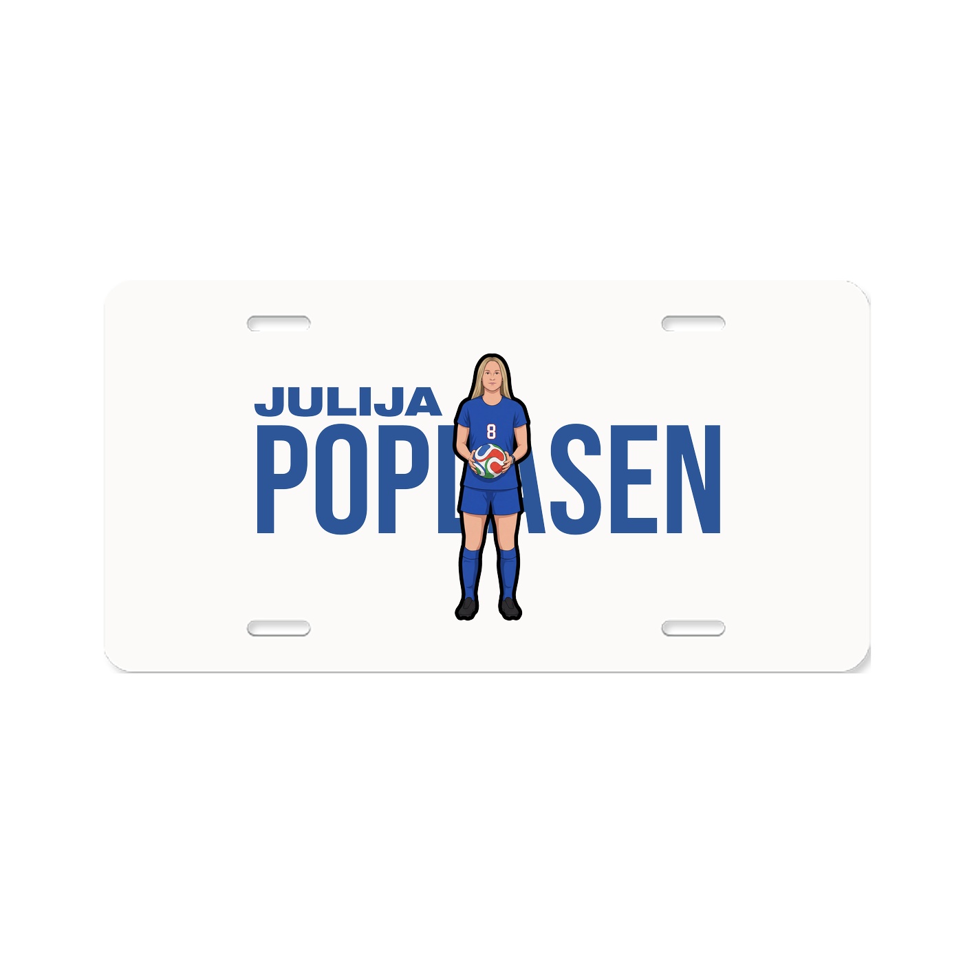 License Plate — Player Name in Classic