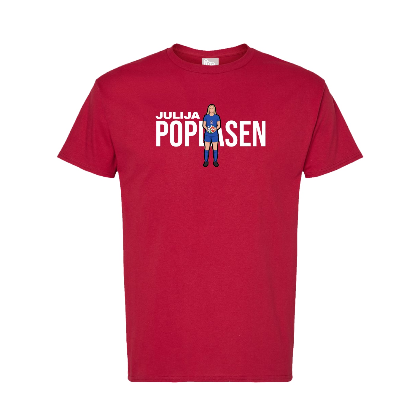 Tee — Player Name in Crimson