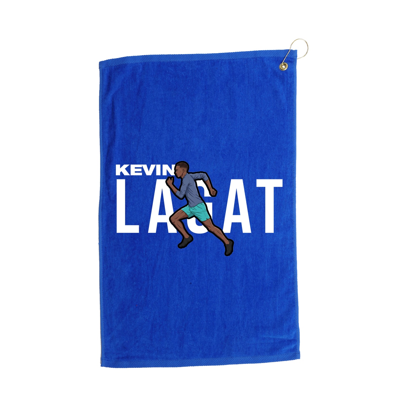 Golf Towel — Player Name in Royal