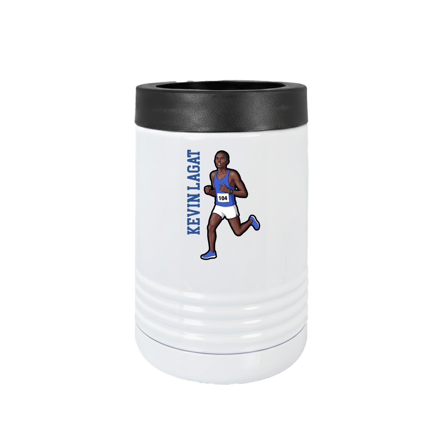 Beverage Holder — Name Vertical in White