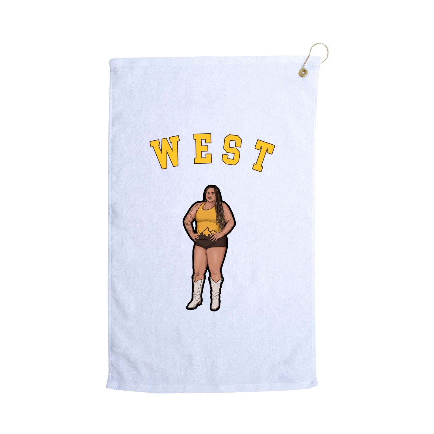 Golf Towel — Shirsey Arch in White