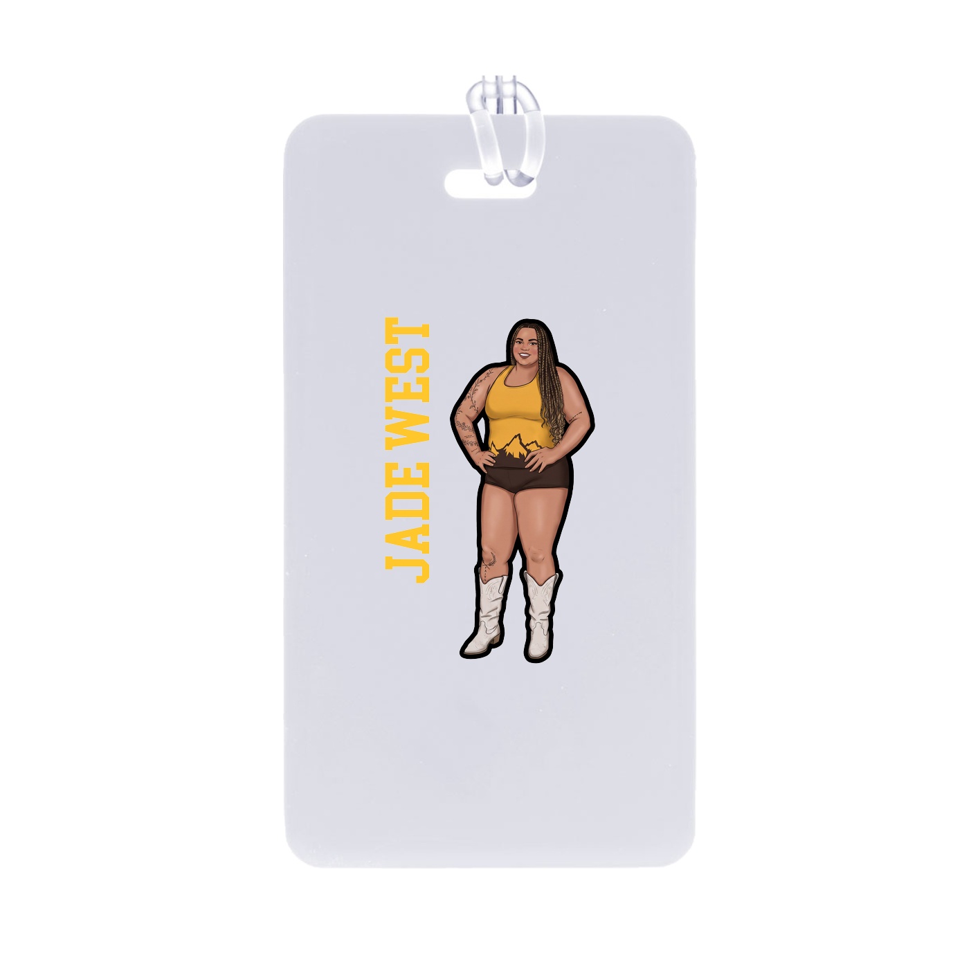 Bag Tag — Name Vertical in Classic