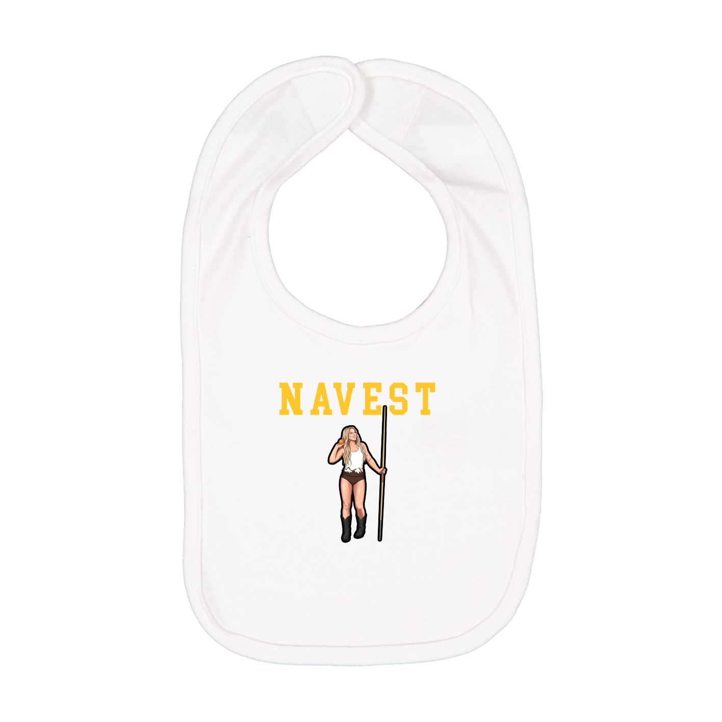 Infant Bib — Shirsey in White