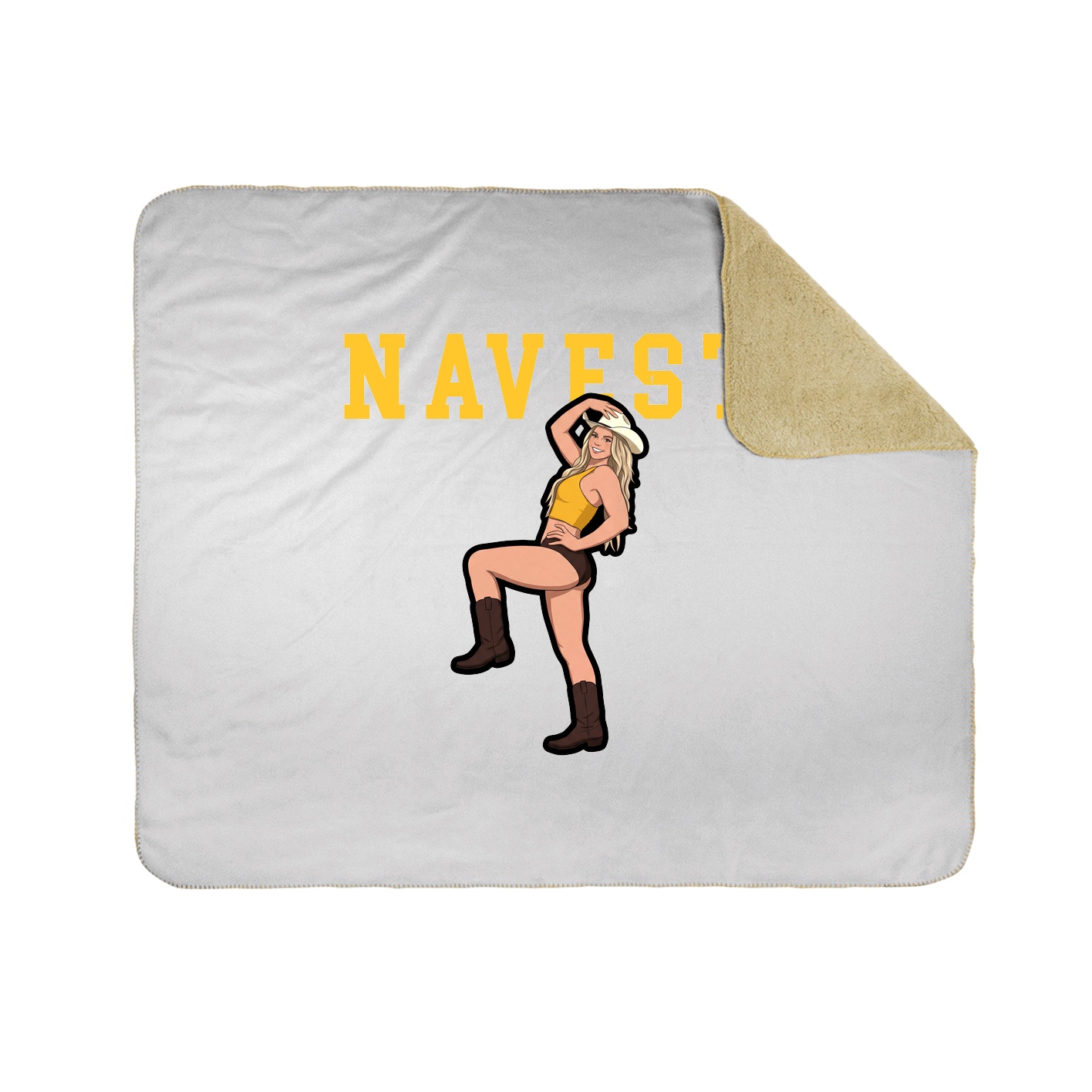 Throw Blanket — Shirsey in White