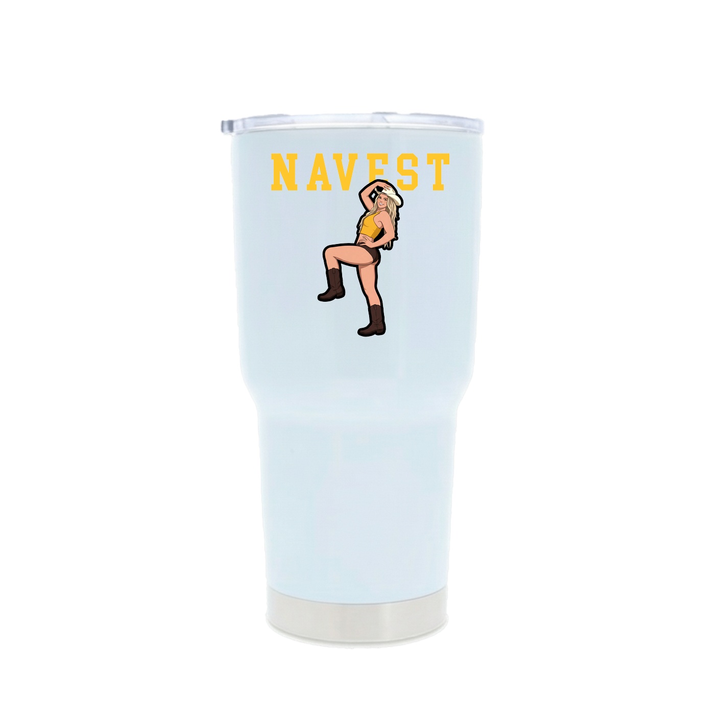 30oz Stainless Steel Tumbler — Shirsey in White