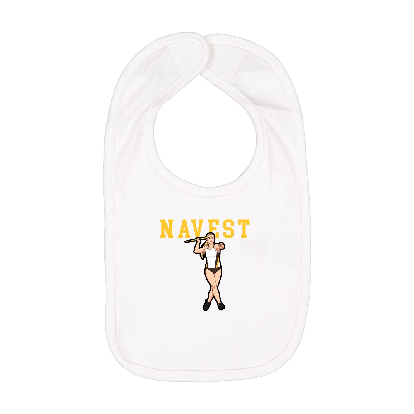 Infant Bib — Shirsey in White