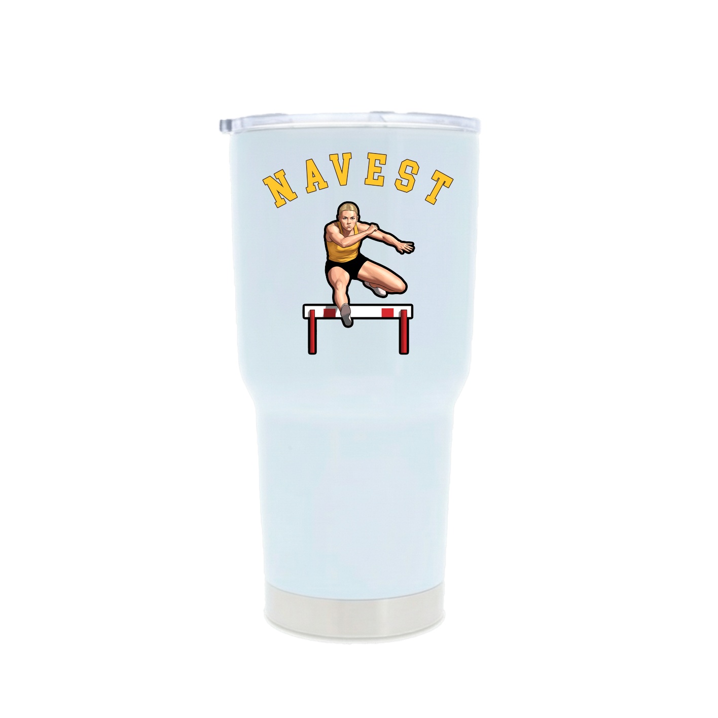 30oz Stainless Steel Tumbler — Shirsey Arch in White