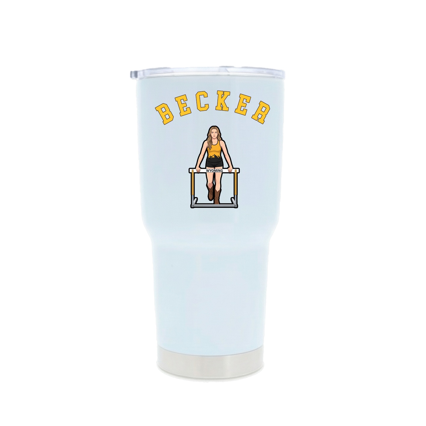 30oz Stainless Steel Tumbler — Shirsey Arch in White