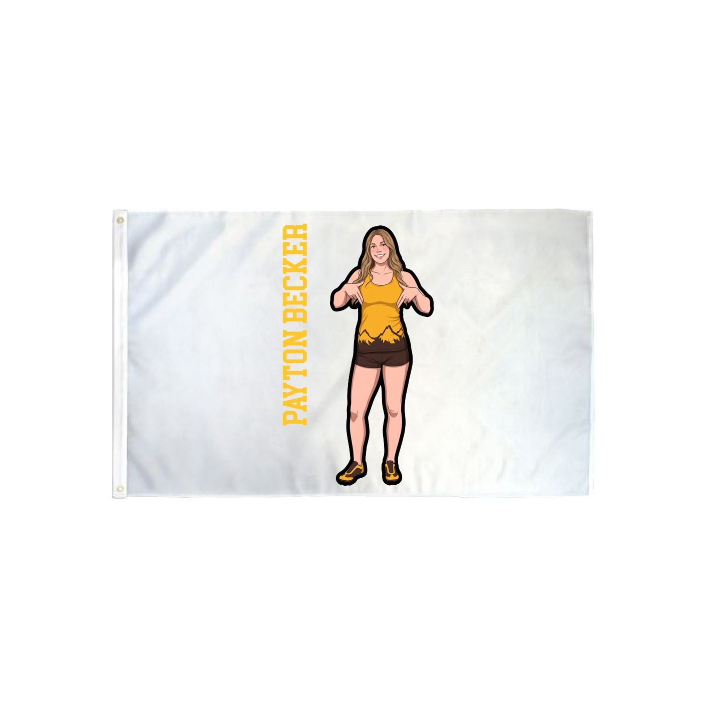 3x5 Flag — Name Vertical in Classic