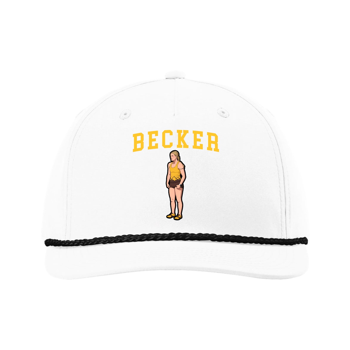Five-Panel Classic Rope Cap — Shirsey in White