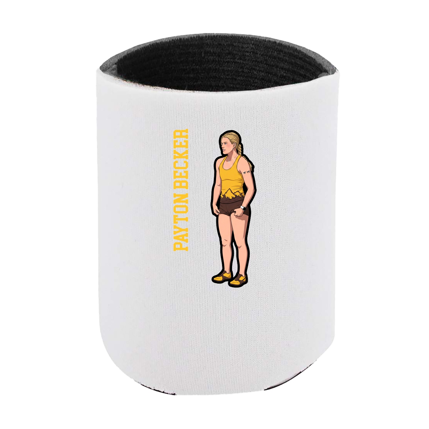 Can Holder — Name Vertical in White